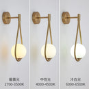 Axyaa Luxury Gold Glass Ball Wall Light Sconce for Living Room Bedroom Aisle
