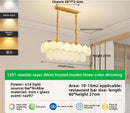 Axyaa Crystal Chandelier: Minimalist Living Room, Bedroom, and Restaurant Lighting