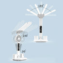 Axyaa Rechargeable Study Lamp with Fan, LED Clock Display, Reading Light