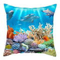 Axyaa Dolphin Pattern Pillowcase for Home Sofa Car Decoration