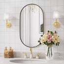Axyaa Black Framed Bathroom Mirror - Modern Vanity Mirror for Washing Room