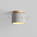 Axyaa Beige Stone LED Downlight for Home Decor - Japan-Inspired Ceiling Light