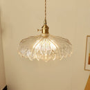 Axyaa Green Glass LED Pendant Light Fixture Modern Hanging Lamp
