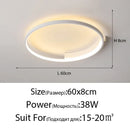 Axyaa LED Ceiling Lamp: Modern Minimalist Round Nordic Design for Living Room Bedroom Dining Lighting