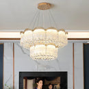 Axyaa Luxury Crystal Chandelier, French Dining Table Set, European Lamps