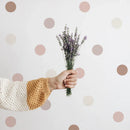Boho Polka Dots Wall Stickers Axyaa Nursery Decor Peel & Stick Waterproof Kids Room