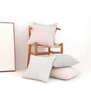 Axyaa Striped Cotton Linen Throw Pillow Covers 18x18 Modern Decor for Sofa Couch