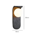 Axyaa Black Hole Stone Wall Lamp - Minimalist Italian Design - High-End Retro Sconce