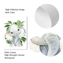 Axyaa Jungle Animal Custom Name Canvas Wall Art for Kids Room