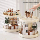Axyaa Makeup Organizer with Rotating Base and Brush Holder