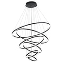 Axyaa Circle Ring Chandelier for Duplex Villa Staircase, Living Room, and Hall