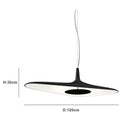 Axyaa Black White Pendant Light | Nordic Design Hanging Lamp for Living Room
