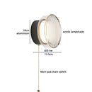 Axyaa LED Acrylic Aluminum Wall Lamp Modern Nordic Bedroom Bedside Stair Light