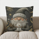Axyaa Winter Wreath Decorative Pillow Cover for Sofa, Bedroom, Car