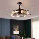 Axyaa Kids Bedroom Ceiling Fan with Remote Control and LED Light