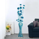 Axyaa Nordic Blue LED Floor Lamp for Stylish Living Spaces
