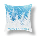 Axyaa Blue Ornament Pillowcase: Festive Home Decor Cushion Cover for Christmas & New Year