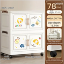Axyaa Cartoon Foldable Storage Box, Heavy-Duty Rolling Organizer for Home Organization