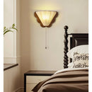 Axyaa LED Wooden Wall Sconce for Bedroom, Corridor, Living Room - French Retro Style