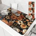 Axyaa Thanksgiving Square Dry Mat for Dishes and Cups