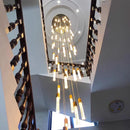 Axyaa Crystal Chandelier LED Ceiling Light for Living Room