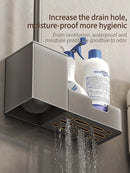 Axyaa Bathroom Toilet Shelf & Brush Storage