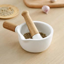Axya Ceramic Garlic Masher Mortar Grinder for Home Kitchen GrindingH