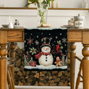 Snowman Presents Table Runner by Axyaa: Festive Dining Table Decor