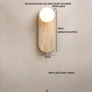Axyaa Eggshell Stone Ball LED Wall Lamp – Pull Chain Switch, Stair Light