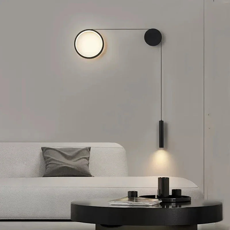 Axya LED Wall Lamp: Modern Bedroom Sconce for Eye Protection & Ambiance