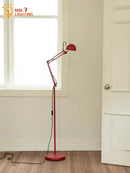 Axyaa Medieval Three-fold Robotic Arm Floor Lamp LED E27 Industrial Standing Lamp