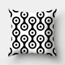 Axyaa Geometric Print Polyester Sofa Cushion Covers Home Decor Pillowcase