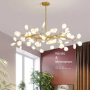 Axyaa LED Firefly Chandelier: Modern Nordic Ceiling Lights for Luxury Home Decor