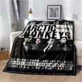 Axyaa Arctic Monkeys Rock Band Fashion Blanket - Soft Warm Flannel Throw for Bed Sofa & Picnic