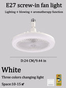 Axyaa Rotatable 3in1 Ceiling Fan with Light Bedroom Lighting Fixture
