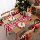 Luxury Jacquard Christmas Table Runner by Axyaa - Festive Home Decor & Bed Flag