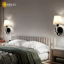 Axyaa Modern Fabric Shade Wall Sconces for Home, Hotel, Study Rooms