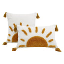 Axyaa Yellow Sun Pattern Pillowcase 45X45cm