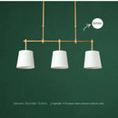 Axyaa Three-Headed LED Chandelier for Modern Minimalist Dining Room