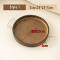 Axyaa Bamboo Dried Fruit Plate Tray & Modern Coffee Table