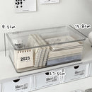 Axyaa Desktop Stationery Organizer: Pen Holder Storage Box for Sticky Notes and Pens