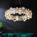 Axyaa Modern Crystal Chandelier Lighting in Chrome for Luxury Home Decor