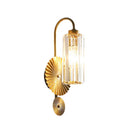Luxury Gold Crystal LED Wall Light by Axyaa for Living Room & Bedroom Decor
