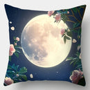 Axyaa Moon Flower Sofa Pillow Cover Set, 17.7" x 17.7", Home Decor & Sofa Lum