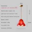 Axyaa Hand-Painted Glass Bellina Pendant Light for Home Decor