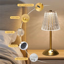 Axyaa LED Touch Sensor Table Lamp - Dimmable, Rechargeable Night Light