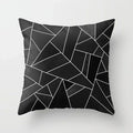 Axyaa Geometric Heart Piano Girl Throw Pillow Case Set for Home Decor