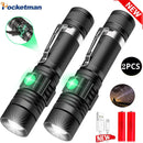 Axya V6 LED Flashlight: Powerful Zoomable Rechargeable Waterproof Torch