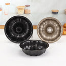 Axyaa Fluted Tube Cake Pan: Premium Heavy Duty Carbon Steel Baking Mold