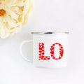 Axyaa His and Hers Lovers Camp Cup Enamel Mug Gift for Couples